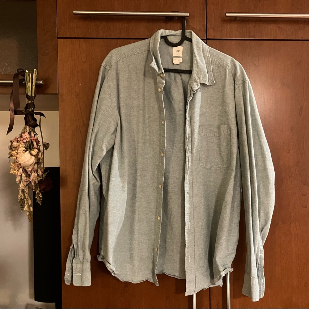 H&M Grey Men’s Shirt - Size XL
